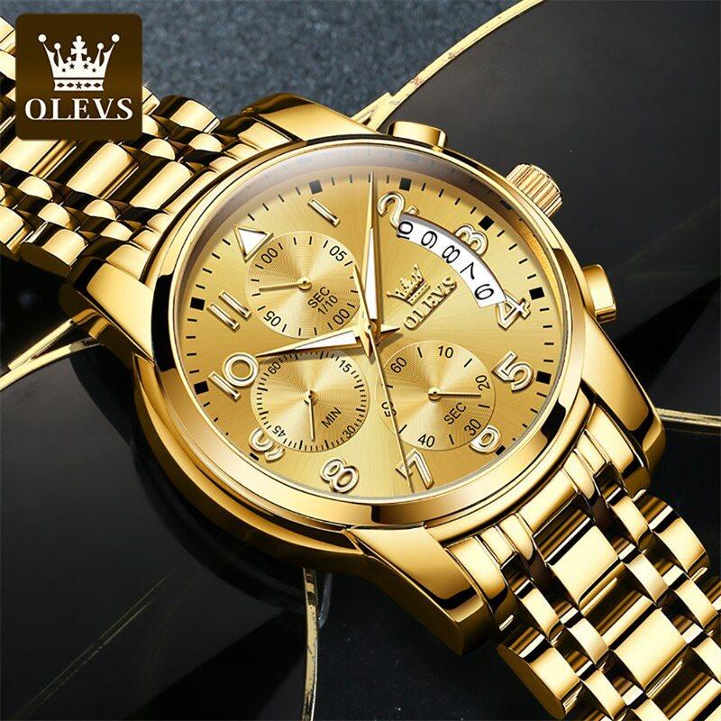 OLEVS fine gold watch - Stainless steel (Limited edition)