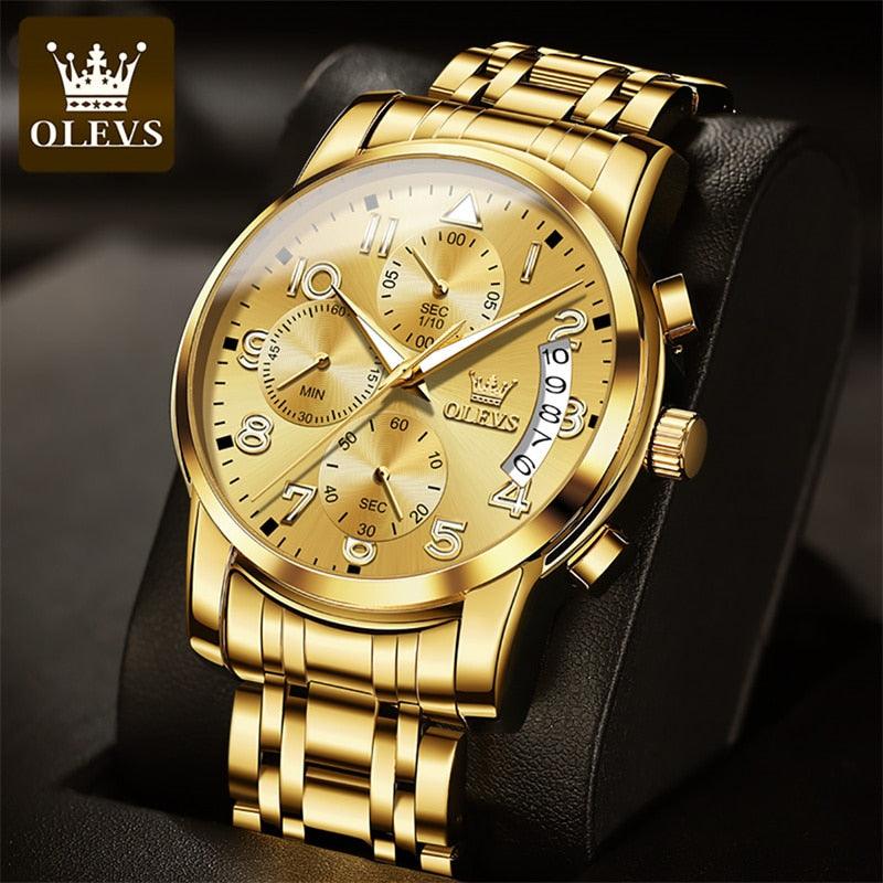 OLEVS fine gold watch - Stainless steel (Limited edition)