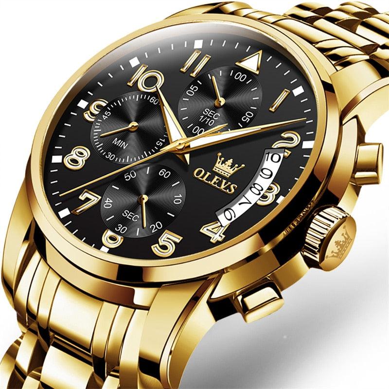 OLEVS fine gold watch - Stainless steel (Limited edition)