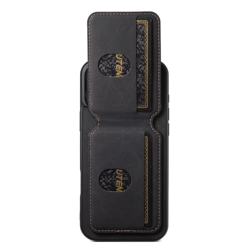 Premium Leather Wallet Case – MagSafe-Compatible (iPhone 12–17)