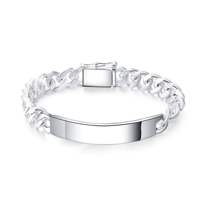 925 Silver Germany Bracelet with Geometric Design and 10mm Zircon