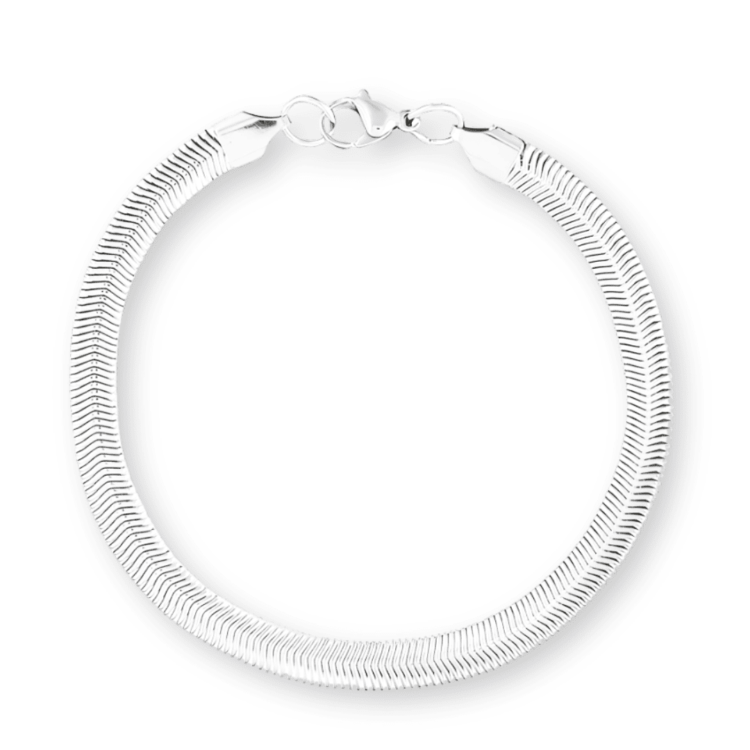 925 Silver France Bracelet with Geometric Design and 4mm Zircon