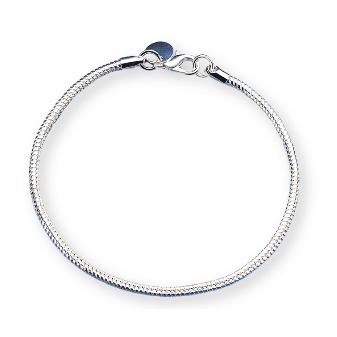 925 Silver Denmark Cobra Bracelet with 3mm Zircon