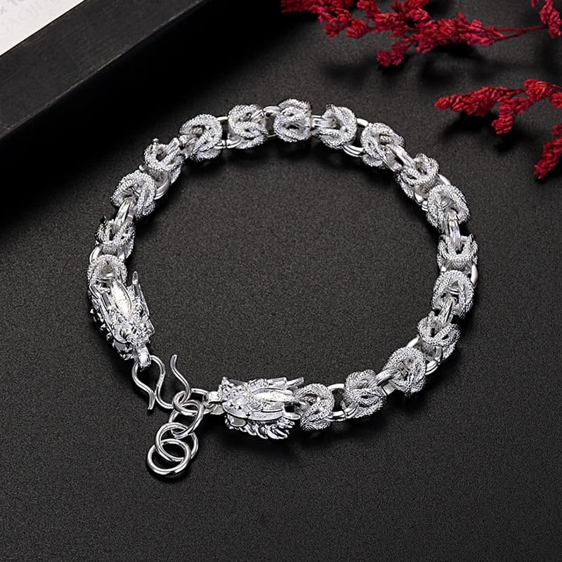 925 Silver Norway Bracelet - 20g with Zircon