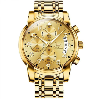 OLEVS fine gold watch - Stainless steel (Limited edition)
