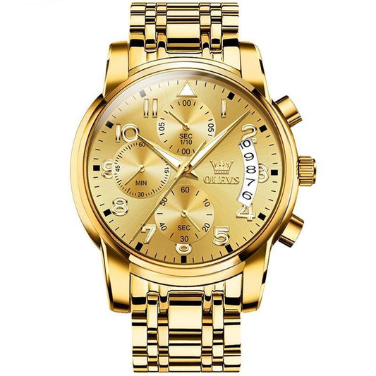 OLEVS fine gold watch - Stainless steel (Limited edition)